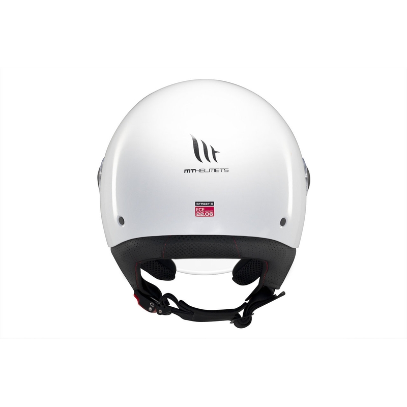 Casco da moto aperto MT Street S bianco lucido - II. qualità