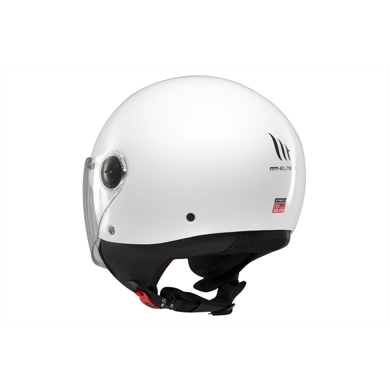 Casco da moto aperto MT Street S bianco lucido - II. qualità