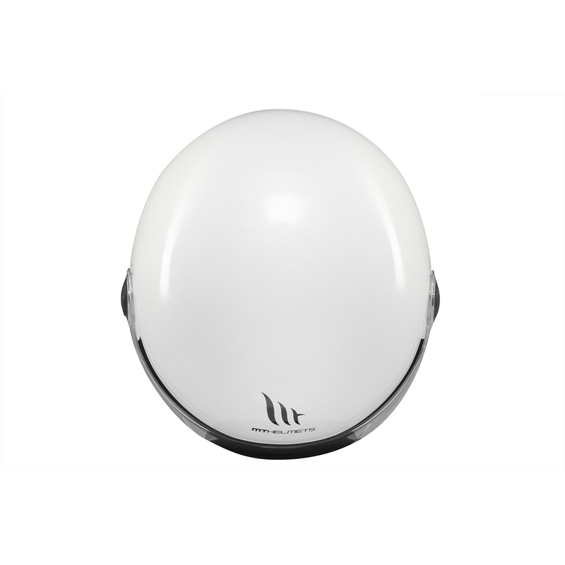 Casco da moto aperto MT Street S bianco lucido - II. qualità