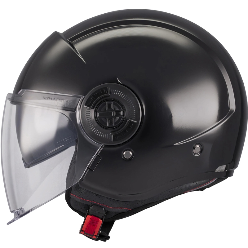 Casco moto jet MT Viale SV S Pure A1 nero - II. qualità