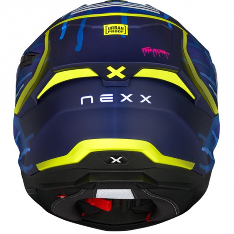 Casco moto integrale Nexx Y.100R Urbangram blu scuro Saldi - II. qualità