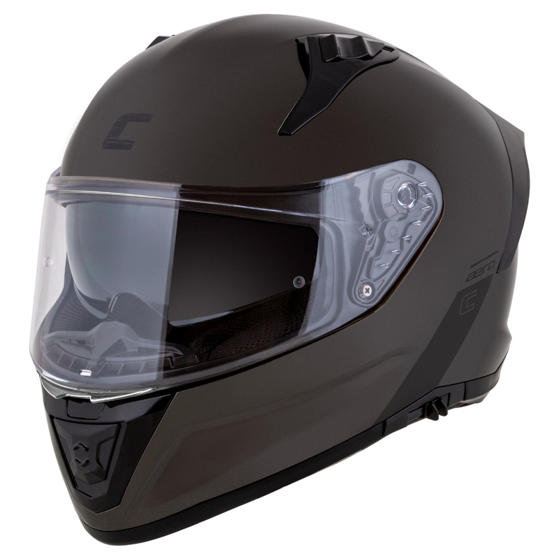 Casco integrale da moto Cassida Aero Super Mono nero lucido cromato-nero - II. qualità
