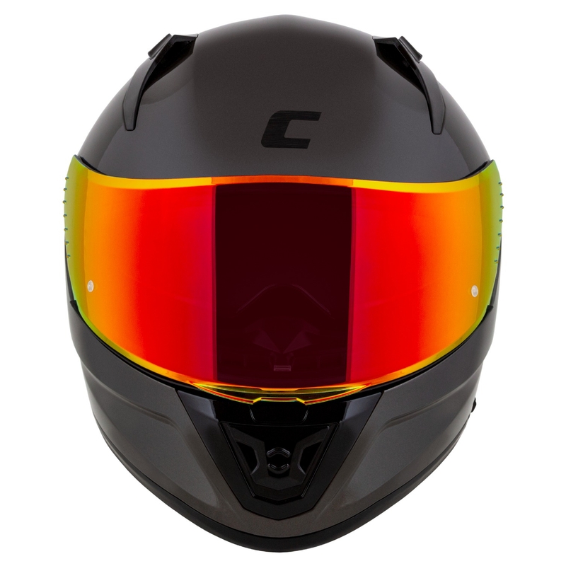 Casco integrale da moto Cassida Aero Super Mono nero lucido cromato-nero - II. qualità