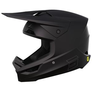 Casco da motocross Shot Race Solid nero - II qualità Saldi - II. qualità