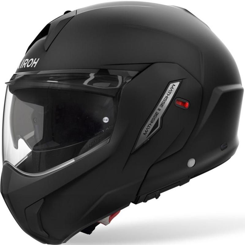 Casco da moto Airoh Mathisse 2 Color flip-up nero opaco - II. qualità
