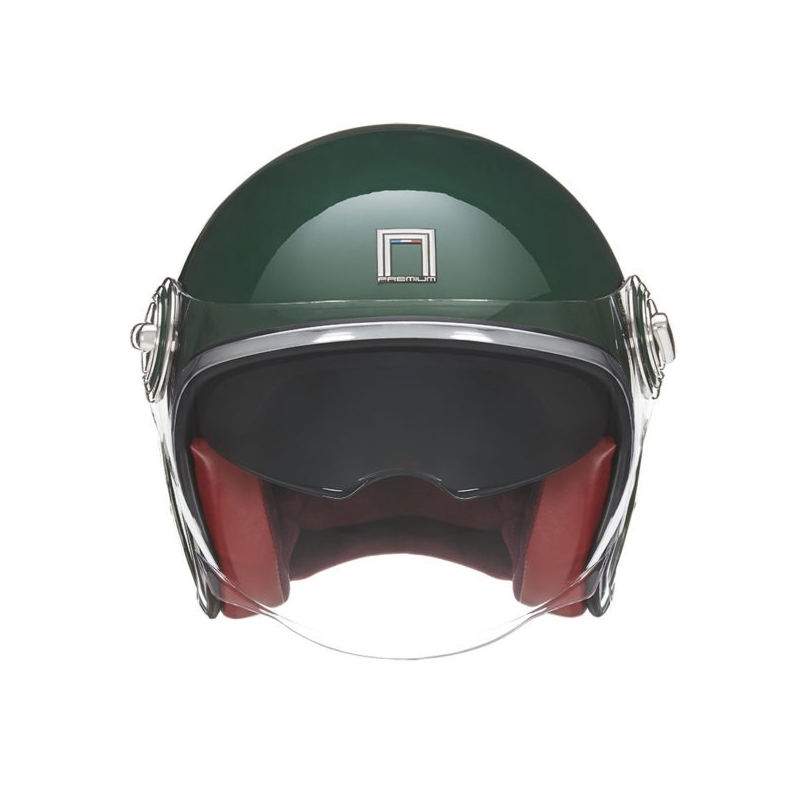 Casco moto aperto NOX PREMIUM Heritage verde - II. qualità