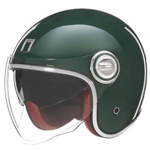 Casco moto aperto NOX PREMIUM Heritage verde - II. qualità