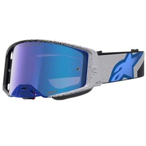 Occhiali da motocross Alpinestars Supertech Hiten nero-blu