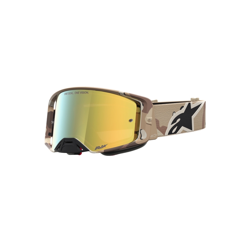 Occhiali da motocross Alpinestars Supertech Lone con mimetica sabbia