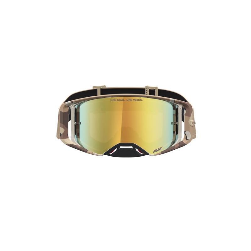 Occhiali da motocross Alpinestars Supertech Lone con mimetica sabbia