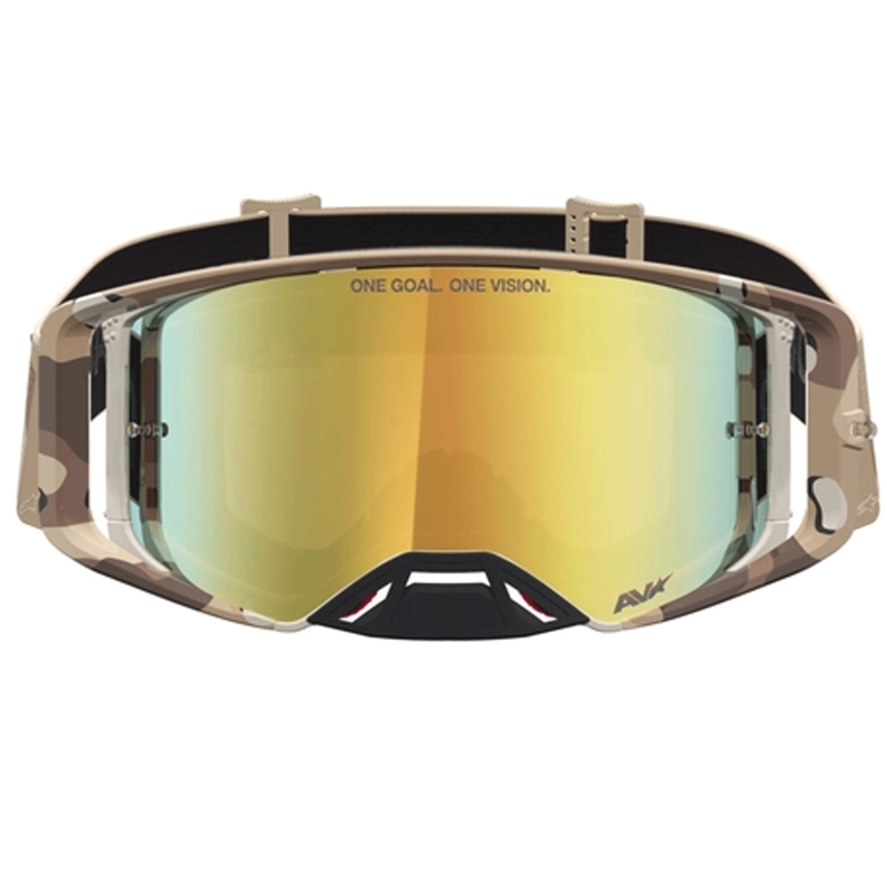Occhiali da motocross Alpinestars Supertech Lone con mimetica sabbia