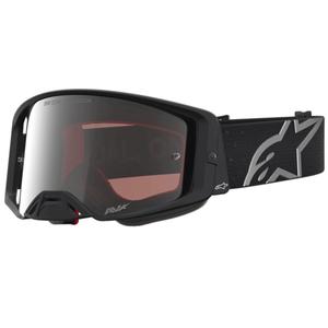 Occhiali da motocross Alpinestars Supertech Vesta nero opaco-argento