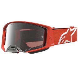 Occhiali da motocross Alpinestars Supertech Vesta arancione-argento