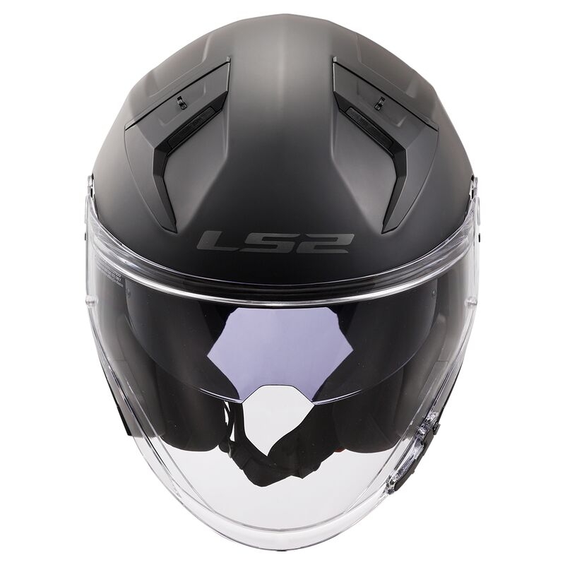 Casco moto aperto LS2 OF603 Infinity II nero solido opaco - II. qualità