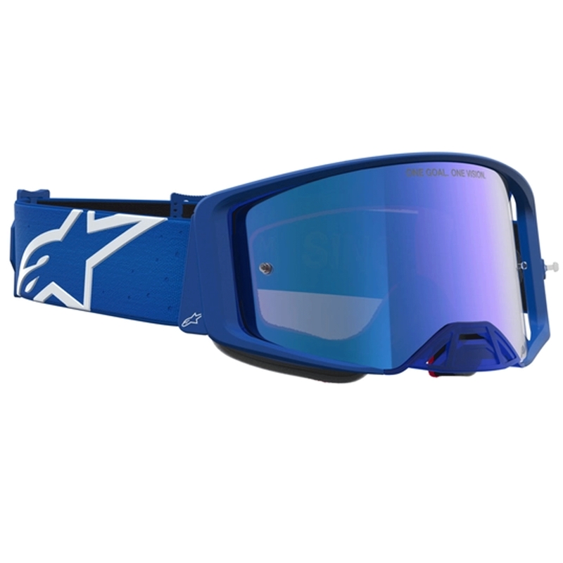 Occhiali da motocross Alpinestars Supertech Vesta blu-bianchi