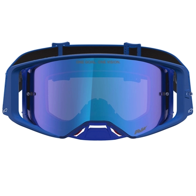 Occhiali da motocross Alpinestars Supertech Vesta blu-bianchi