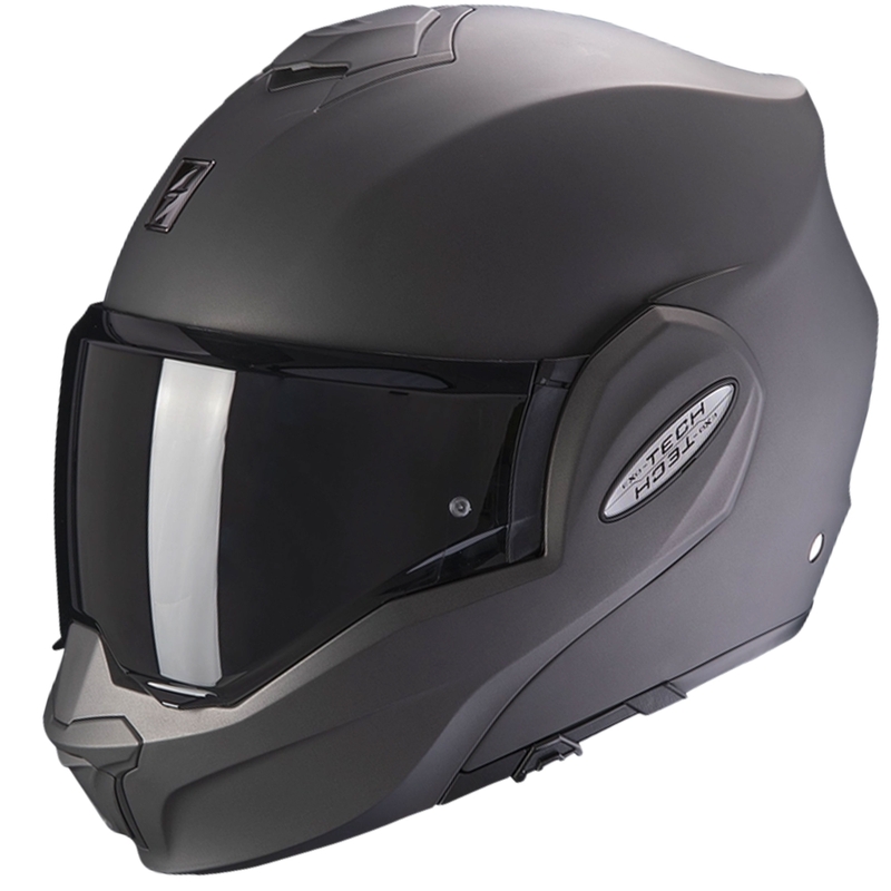 Casco moto pieghevole Scorpion EXO-TECH EVO Solid antracite opaco - II. qualità