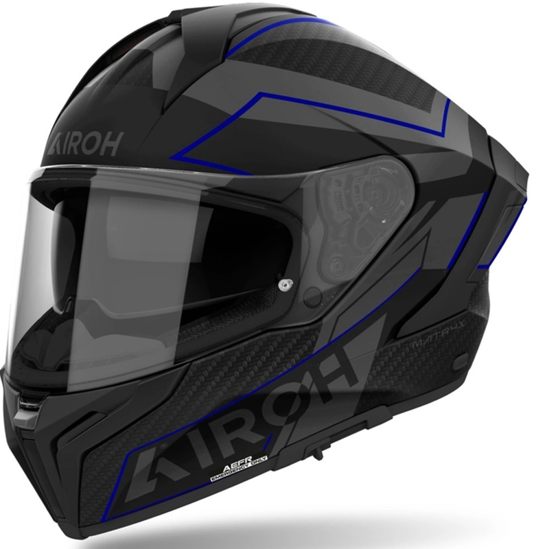 Casco integrale da moto Airoh MATRYX Sentinel blu opaco