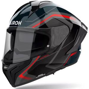 Casco integrale da moto Airoh MATRYX Wide nero-grigio-rosso