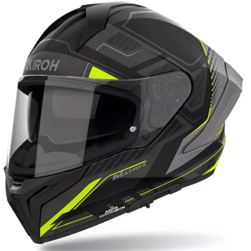 Casco integrale da moto Airoh MATRYX Rocket giallo opaco