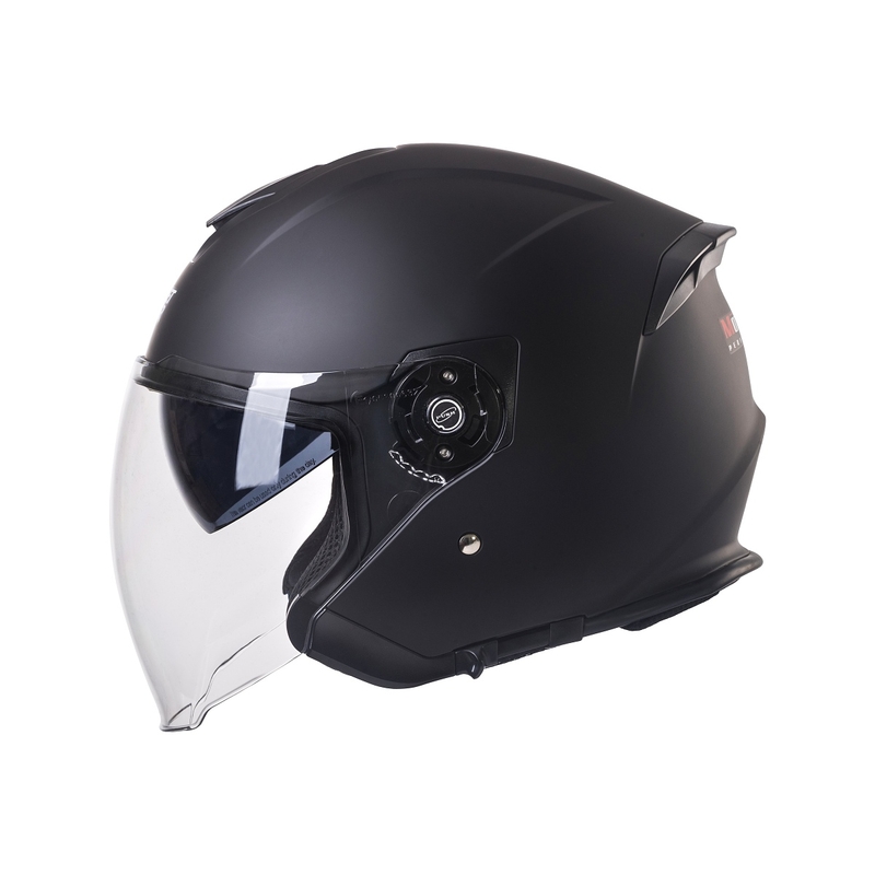 Casco moto aperto Street Racer SR 01 MotoZem Performance nero Saldi