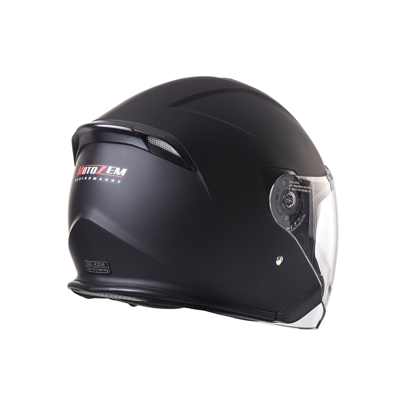 Casco moto aperto Street Racer SR 01 MotoZem Performance nero Saldi