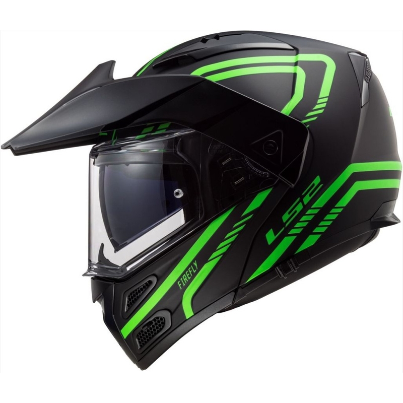 Vyklápěcí přilba LS2 FF324 Metro EVO Firefly černo-fluo zelená