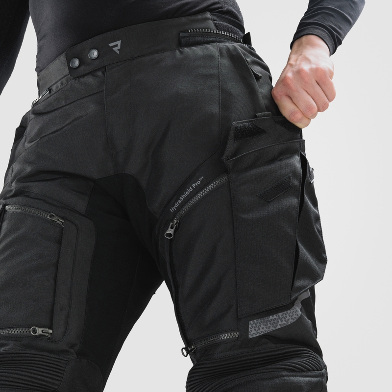 Pantaloni da moto Rebelhorn Cubby V, neri - seconda scelta - II. qualità
