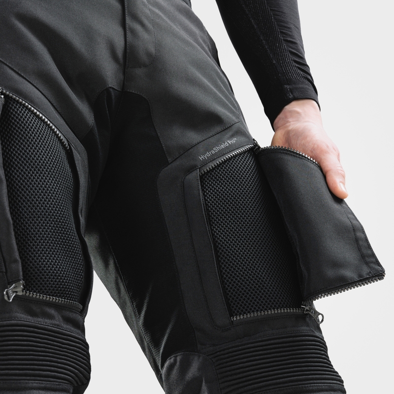 Pantaloni da moto Rebelhorn Cubby V, neri - seconda scelta - II. qualità