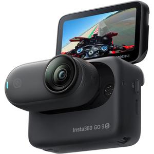Insta360 GO 3S Action Camera da moto per casco, colore nero