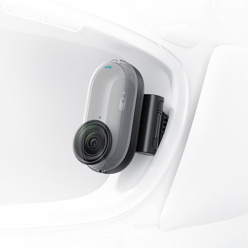Insta360 GO 3S Action Camera da moto per casco, colore nero