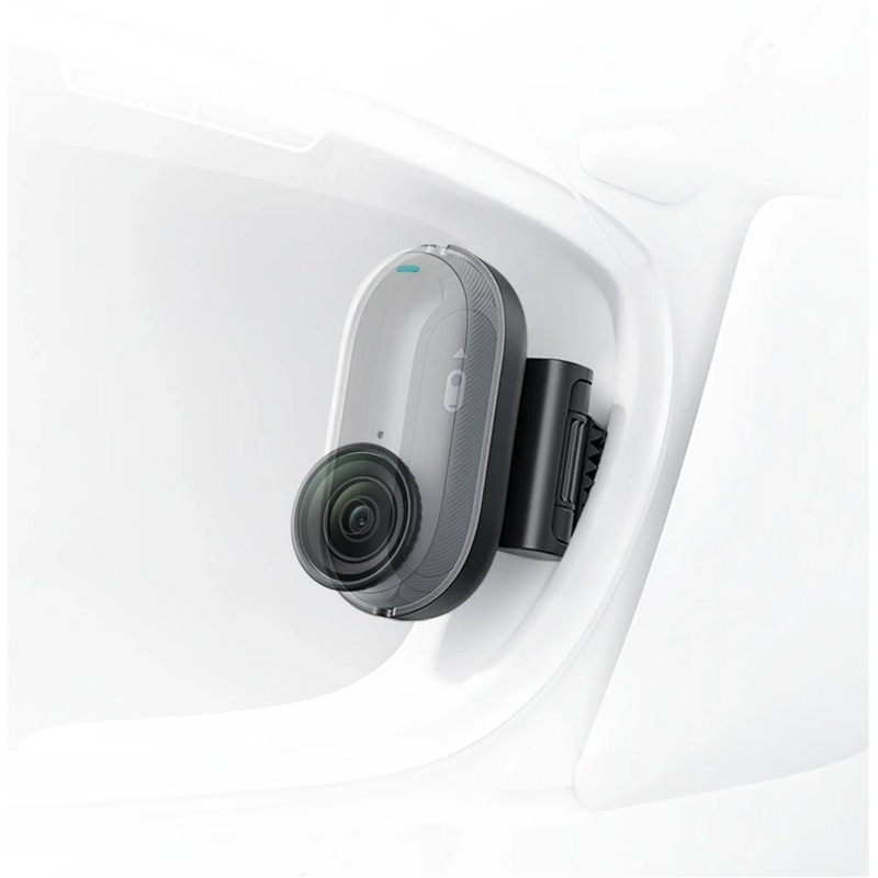 Supporto POV Insta360 per casco, compatibile con GO 3/GO 3S, colore nero.