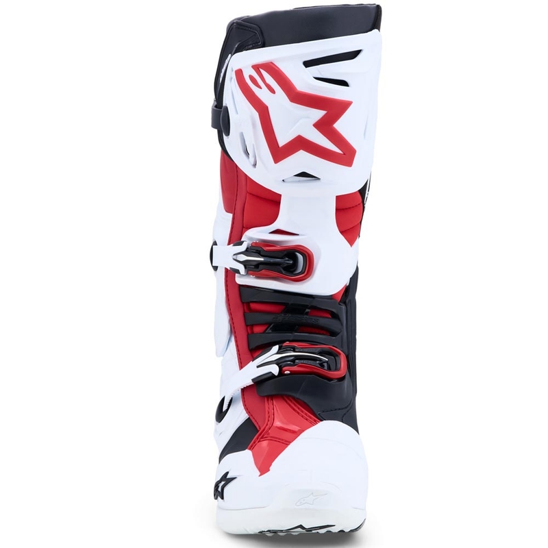 Stivali da motocross Alpinestars TECH 10 bianco-nero-rosso
