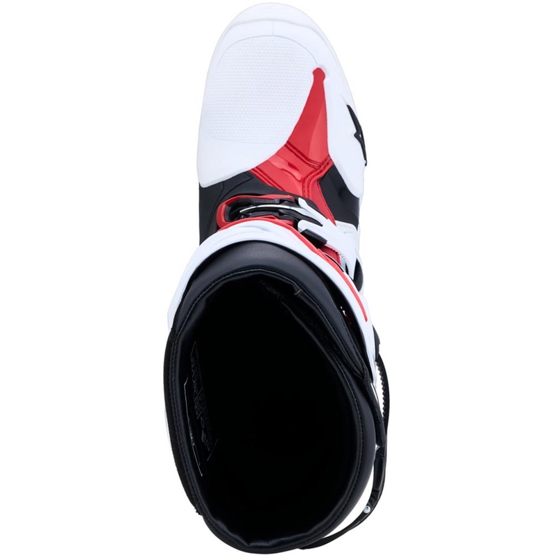Stivali da motocross Alpinestars TECH 10 bianco-nero-rosso
