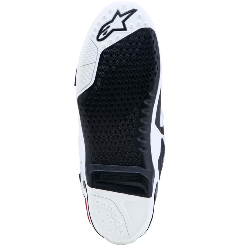 Stivali da motocross Alpinestars TECH 10 bianco-nero-rosso