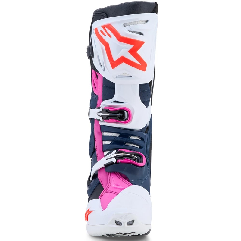 Stivali da motocross Alpinestars TECH 10 Supervented blu scuro-bianco-nero-viola