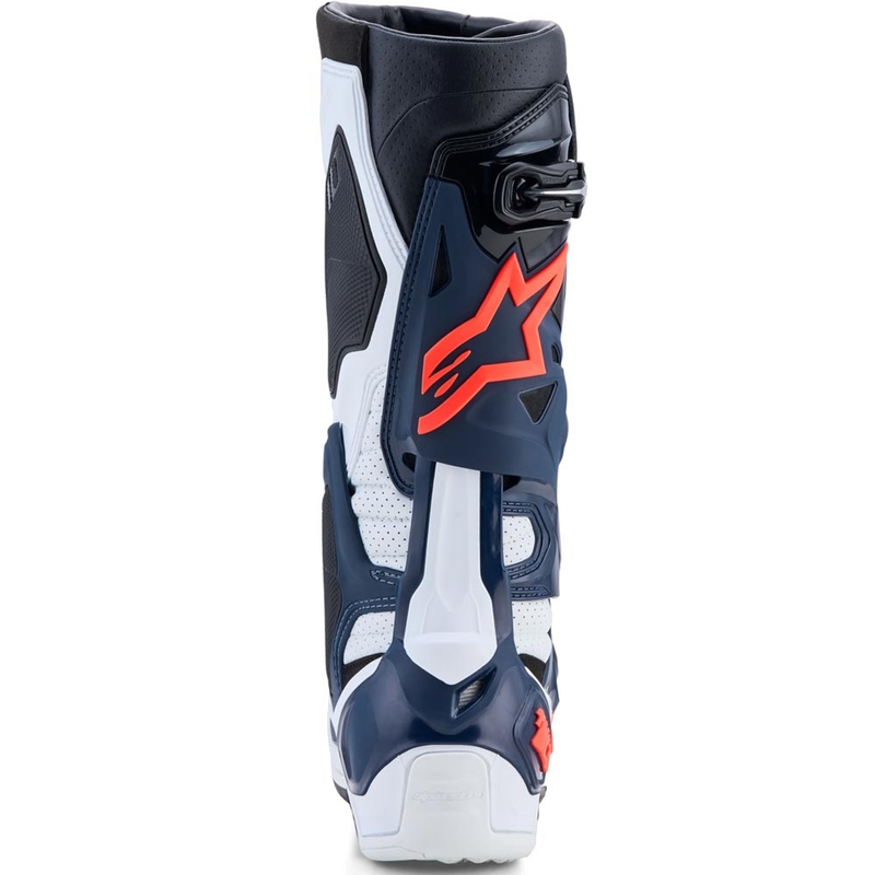 Stivali da motocross Alpinestars TECH 10 Supervented blu scuro-bianco-nero-viola