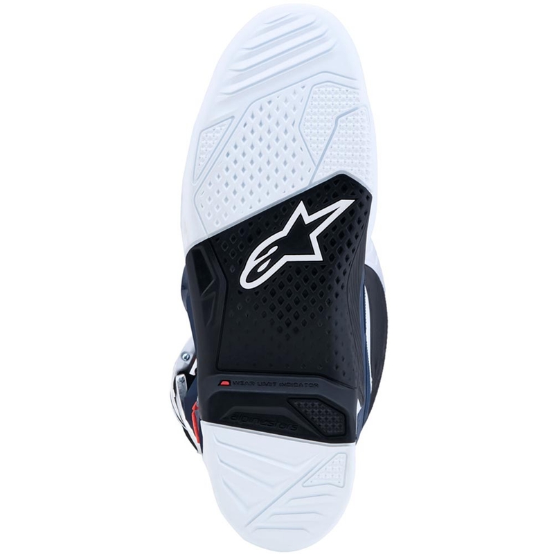 Stivali da motocross Alpinestars TECH 7 viola-bianco-blu scuro-rosso fluo