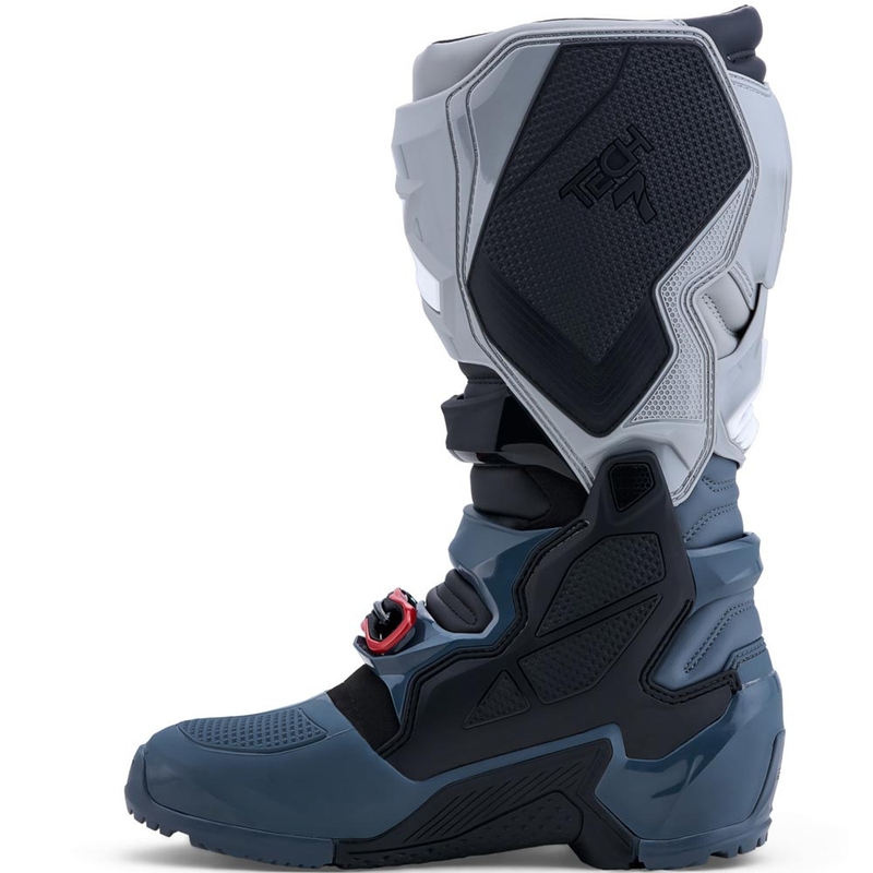 Stivali da moto Alpinestars TECH 7 Enduro Drystar Grigio scuro-Grigio chiaro-Rosso