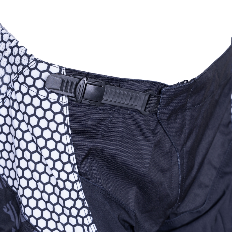 Pantaloni da motocross MotoZem Ground MX neri-bianchi-rossi