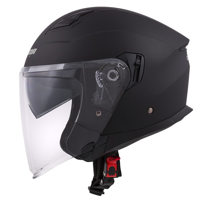 Casco moto Cassida Jet Tech Open Nero Opaco