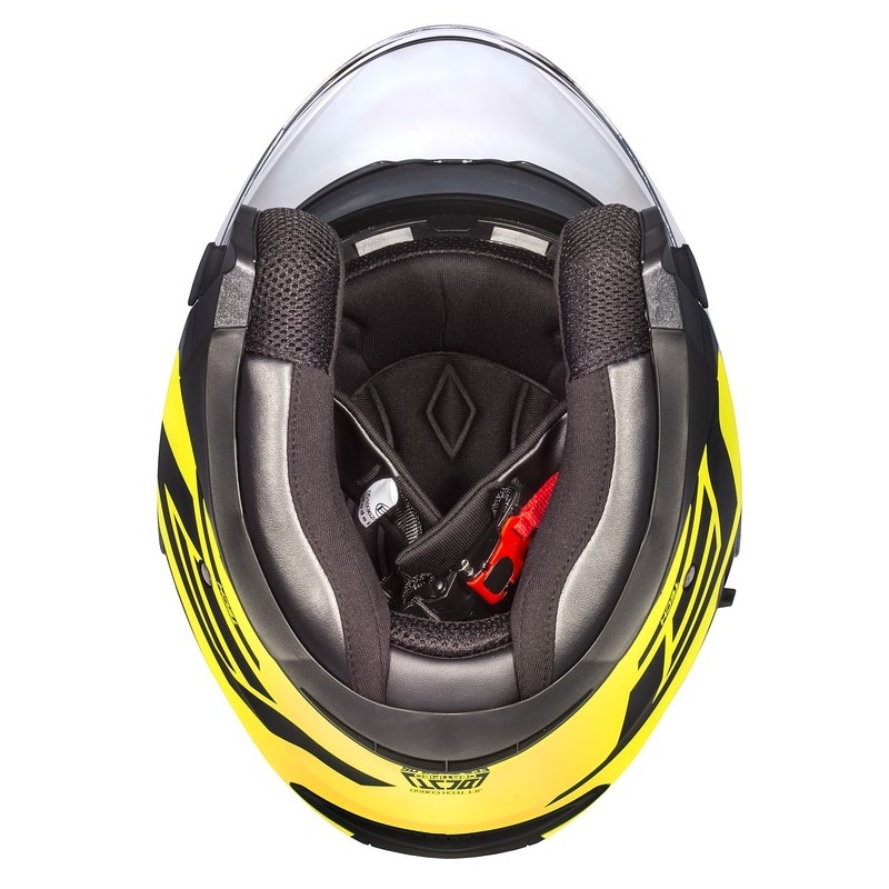 Casco moto aperto Cassida Jet Tech Corso nero-giallo fluo