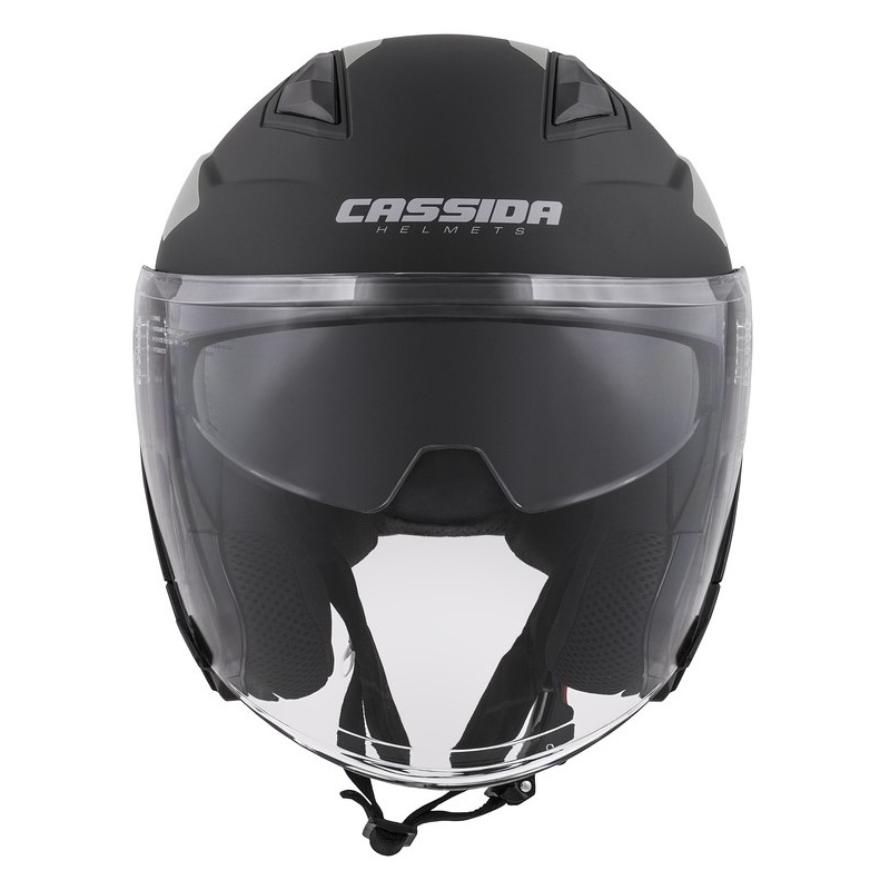 Casco moto Cassida Jet Tech Corso Open Nero e Grigio