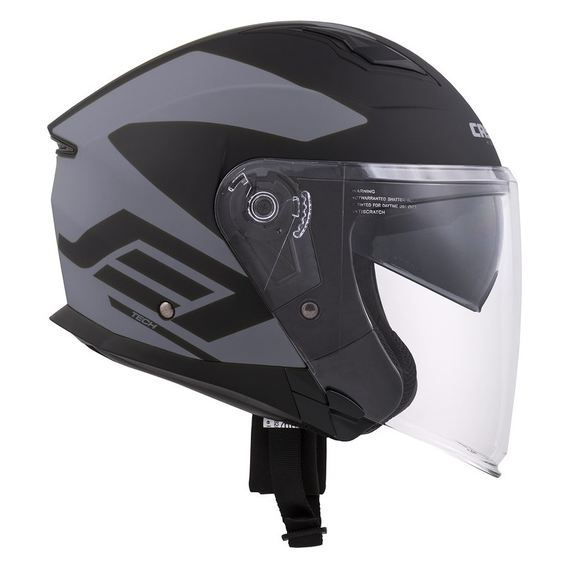 Casco moto Cassida Jet Tech Corso Open Nero e Grigio