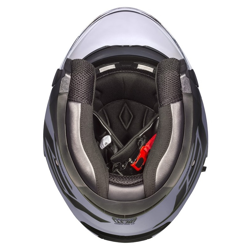 Casco moto Cassida Jet Tech Corso Open Nero e Grigio