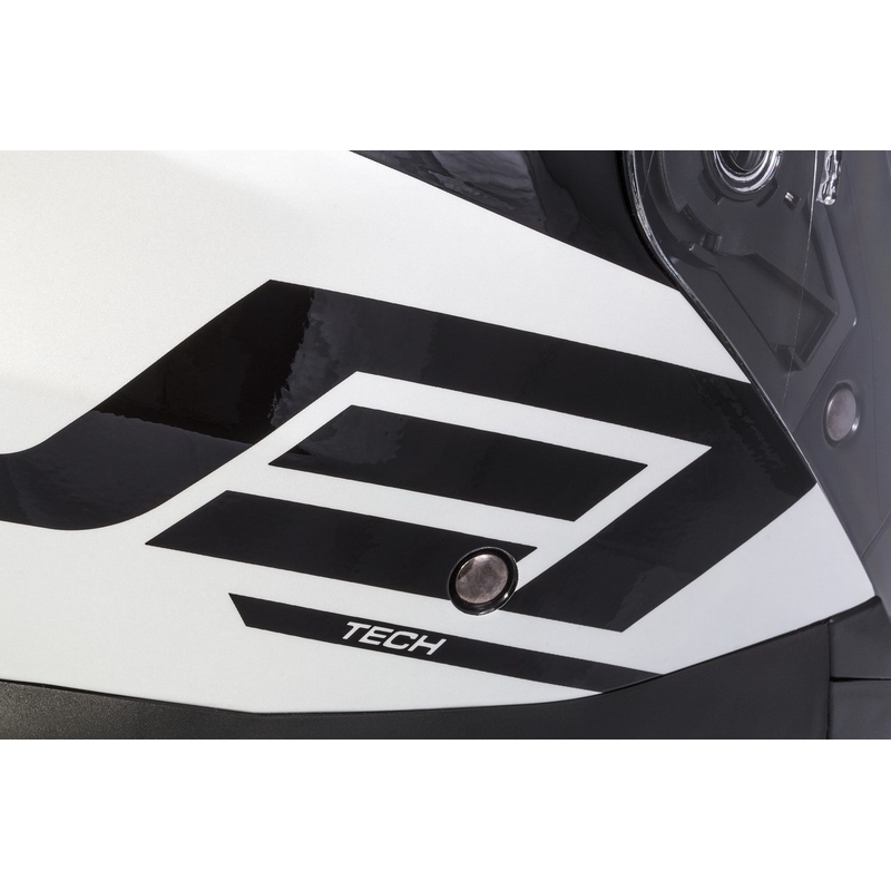 Casco moto Cassida Jet Tech Corso Open Bianco e Nero