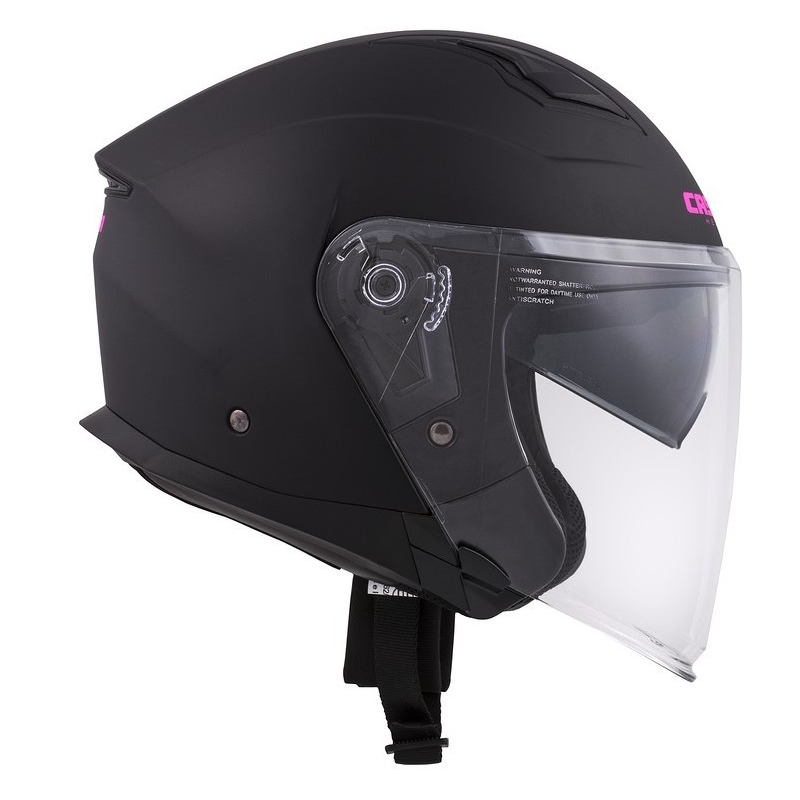 Casco moto Cassida Jet Tech Open Nero e Rosa