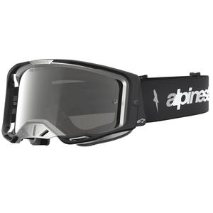 Occhiali da motocross Alpinestars Vision 8 Amber neri-argento