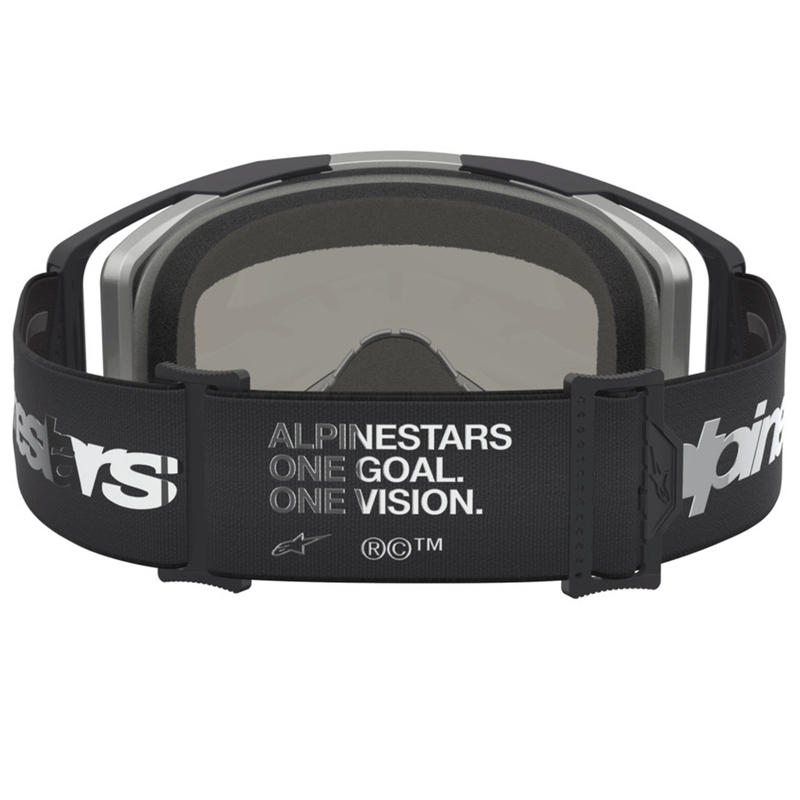 Occhiali da motocross Alpinestars Vision 8 Amber neri-argento