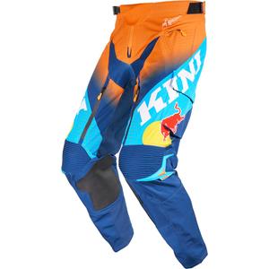 Pantaloni da motocross KINI Red Bull 1.0 Rallye blu-arancione